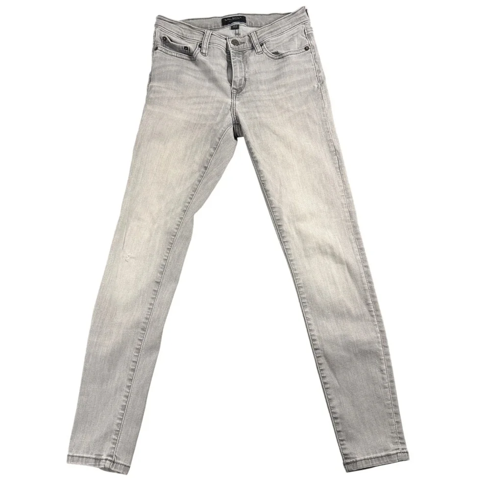 Banana Republic Sculpt Skinny Jeans Womens 26/2 LightGray Denim Pants Distressed